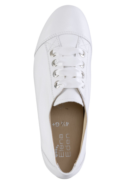 Slipper & Schnürschuhe - ELENA EDEN Schnürschuh aus bestem Kalbleder, in Größe 3 1/2 bis 8, in Farbe DUNKELBLAU Ansicht 5