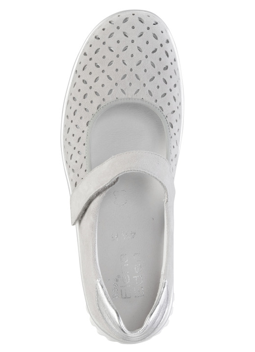 Slipper & Schnürschuhe - ELENA EDEN Spangenschuh aus Veloursleder mit luftigen Durchbrüchen, in Größe 3 1/2 bis 8, in Farbe BLEU Ansicht 5