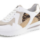 Slipper & Schnürschuhe - ELENA EDEN Sneaker mit Leo-Print und Metallic-Besätzen, in Größe 3 1/2 bis 8, in Farbe WEISS-BEIGE-BRAUN – Farbe WEISS-BEIGE-BRAUN – Ansicht 1