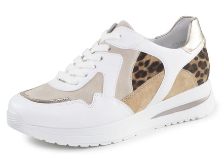 ELENA EDEN Sneaker mit Leo-Print und Metallic-Besätzen