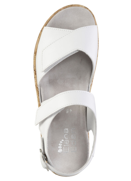Sandaletten & Pantoletten - ELENA EDEN Sandale aus Nappaleder, in Größe 3 1/2 bis 8, in Farbe WEISS Ansicht 2