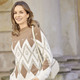 Pullover - Pullover mit flauschigem Effektgarn – Farbe CAMEL-ECRU-GOLDFARBEN – Ansicht 1 Pullover - Pullover mit flauschigem Effektgarn, in Größe 036 bis 052, in Farbe SCHWARZ-ECRU-GOLDFARBEN – Farbe CAMEL-ECRU-GOLDFARBEN – Ansicht 1