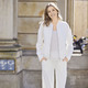 Blazer - Blouson mit Rippenstrickbündchen – Farbe NATURWEISS – Ansicht 5 Blazer - Blouson mit Rippenstrickbündchen, in Größe 036 bis 052, in Farbe NATURWEISS – Farbe NATURWEISS – Ansicht 5
