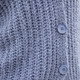 Basics - Strickjacke mit Paillettengarn – Farbe JEANSBLAU MELIERT – Ansicht 4 Basics - Strickjacke mit Paillettengarn, in Größe 036 bis 052, in Farbe JEANSBLAU MELIERT – Farbe JEANSBLAU MELIERT – Ansicht 4