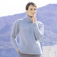 Basics - Pullover mit Alpaka, in Größe 036 bis 050, in Farbe BLEU MELIERT – Farbe BLEU MELIERT – Ansicht 3