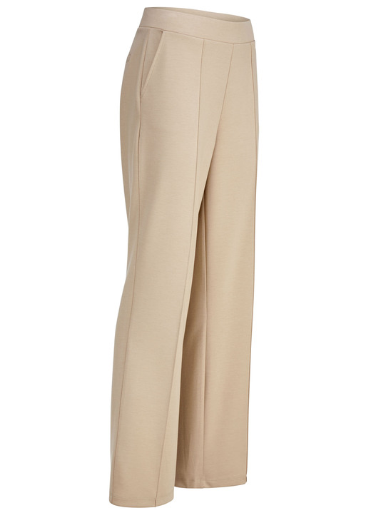 Damenmode - Hose mit abgesteppten Biesen , in Größe 018 bis 052, in Farbe SAND Ansicht 1