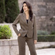 Blazer - Blazer mit Knopfleiste – Farbe KHAKI – Ansicht 3 Blazer - Blazer mit Knopfleiste, in Größe 036 bis 052, in Farbe KHAKI – Farbe KHAKI – Ansicht 3