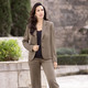 Blazer - Blazer mit Knopfleiste – Farbe KHAKI – Ansicht 2 Blazer - Blazer mit Knopfleiste, in Größe 036 bis 052, in Farbe KHAKI – Farbe KHAKI – Ansicht 2