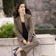 Blazer - Blazer mit Knopfleiste – Farbe KHAKI – Ansicht 1 Blazer - Blazer mit Knopfleiste, in Größe 036 bis 052, in Farbe KHAKI – Farbe KHAKI – Ansicht 1