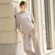 Damenmode - Shirt mit Stehkragen – Farbe BEIGE MELIERT – Ansicht 2 Damenmode - Shirt mit Stehkragen, in Größe 036 bis 052, in Farbe BEIGE MELIERT – Farbe BEIGE MELIERT – Ansicht 2