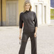 Damenmode - Shirt mit Stehkragen – Farbe ANTHRAZIT MELIERT – Ansicht 2 Damenmode - Shirt mit Stehkragen, in Größe 036 bis 052, in Farbe BEIGE MELIERT – Farbe ANTHRAZIT MELIERT – Ansicht 2