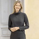 Langarm - Rollkragen-Shirt – Farbe ANTHRAZIT MELIERT Langarm - Rollkragen-Shirt, in Größe 036 bis 054, in Farbe BEIGE MELIERT