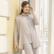 Langarm - Shirtjacke in lässiger Form – Farbe BEIGE MELIERT Langarm - Shirtjacke in lässiger Form, in Größe 036 bis 054, in Farbe BEIGE MELIERT