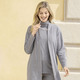 Langarm - Shirtjacke in lässiger Form – Farbe GRAU MELIERT Langarm - Shirtjacke in lässiger Form, in Größe 036 bis 054, in Farbe BEIGE MELIERT