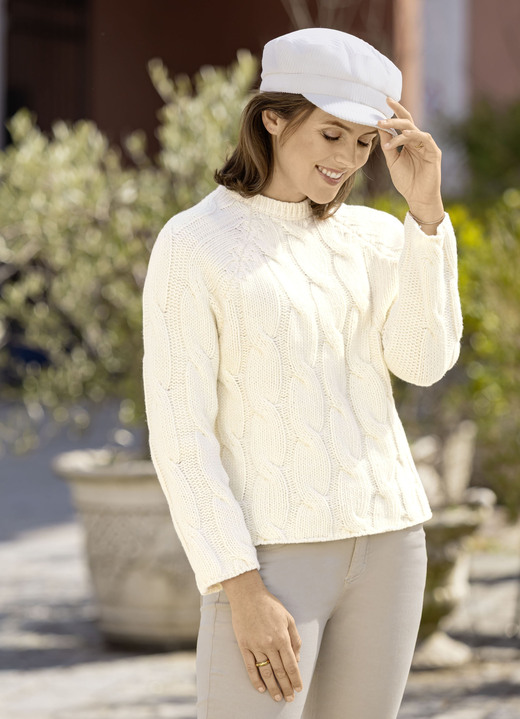Basics - Pullover in Grobstrick, in Größe L(44/46) bis XXL(52/54), in Farbe BEIGE Ansicht 5
