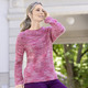 RABE - Pullover mit Reiskornstruktur, in Größe 036 bis 050, in Farbe PINK-MULTICOLOR – Farbe PINK-MULTICOLOR – Ansicht 2