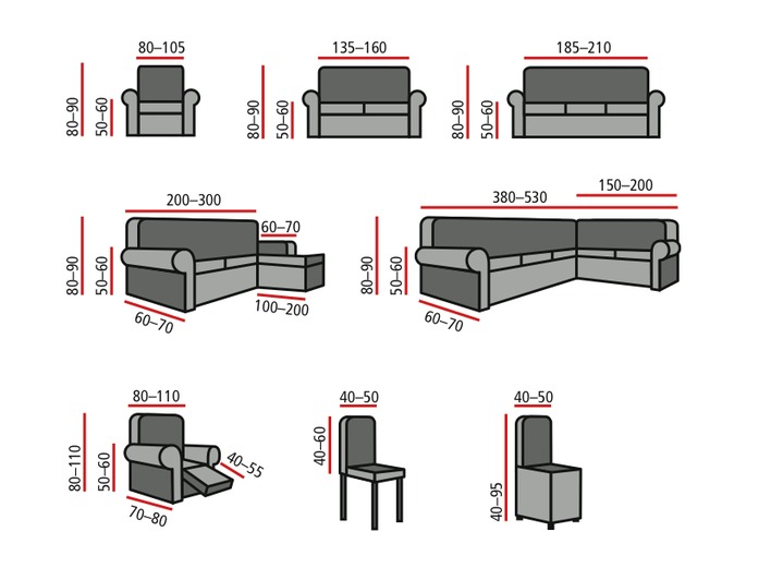 - Stuhlbezüge in beliebter Stretch-Qualität, in Größe 106 (Stuhlbezug) bis 112 (Stuhlbezug, 2er-Set), in Farbe TAUPE Ansicht 2