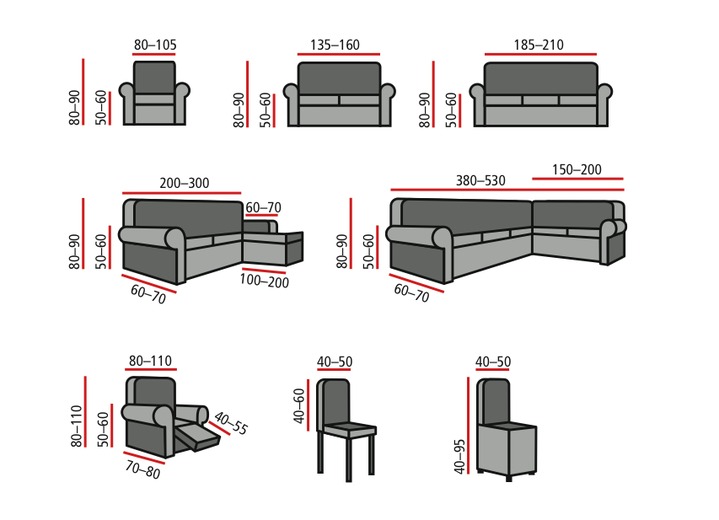 Sessel- & Sofaüberwürfe - Stretchbezüge, in Größe 101 (Sesselbezug) bis 106 (Stuhlbezug), in Farbe BRAUN Ansicht 4