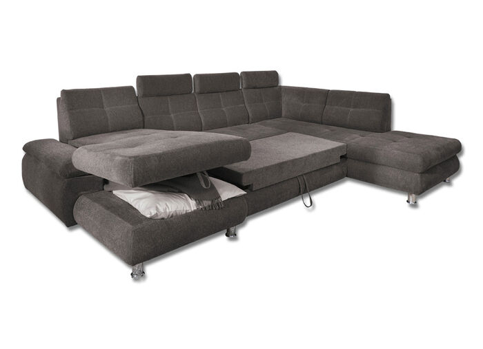 Formschöne Wohnlandschaft mit Funktion BRAUN