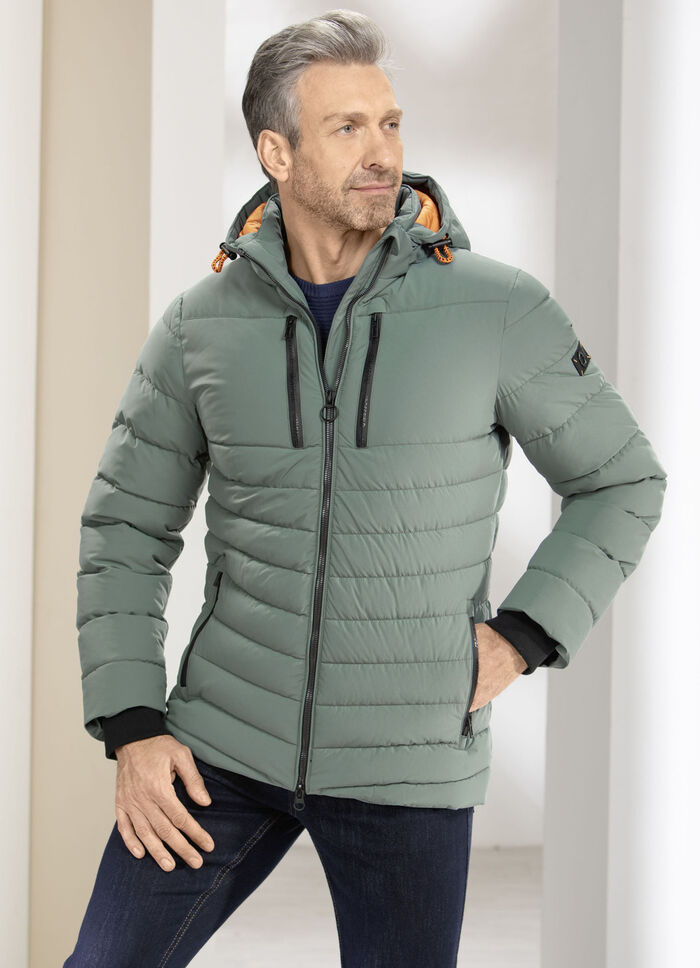 Steppjacke mit abtrennbarer Kapuze 