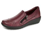 Gemini Slipper aus weichem Rind-Nappaleder BORDEAUX