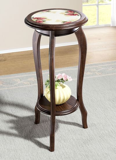 Blumenständer aus massivem Holz 