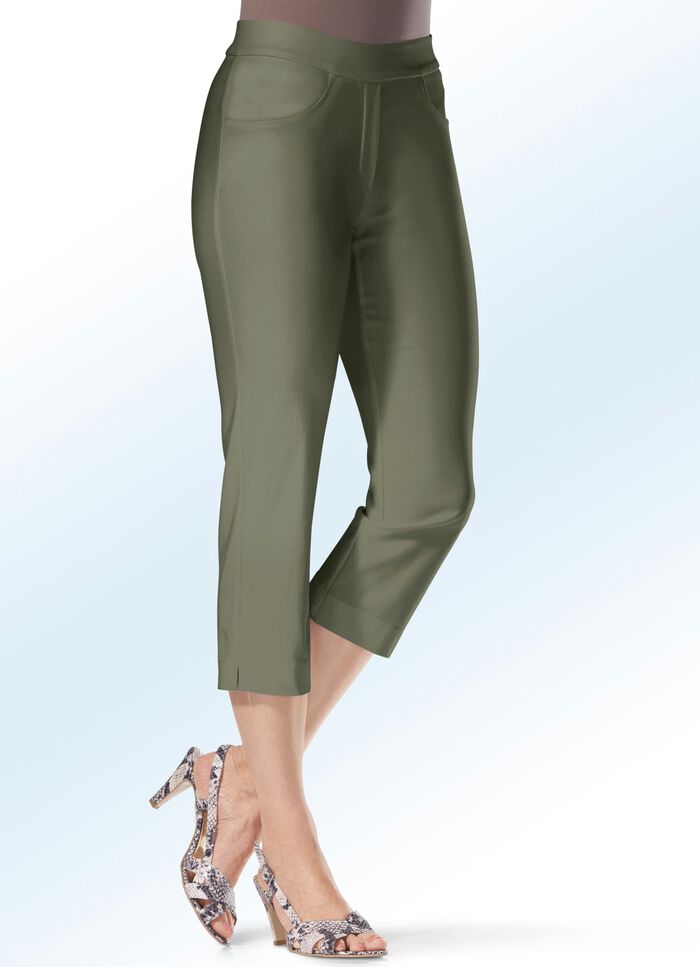 Soft-Stretch-Caprihose in 11 Farben OLIV