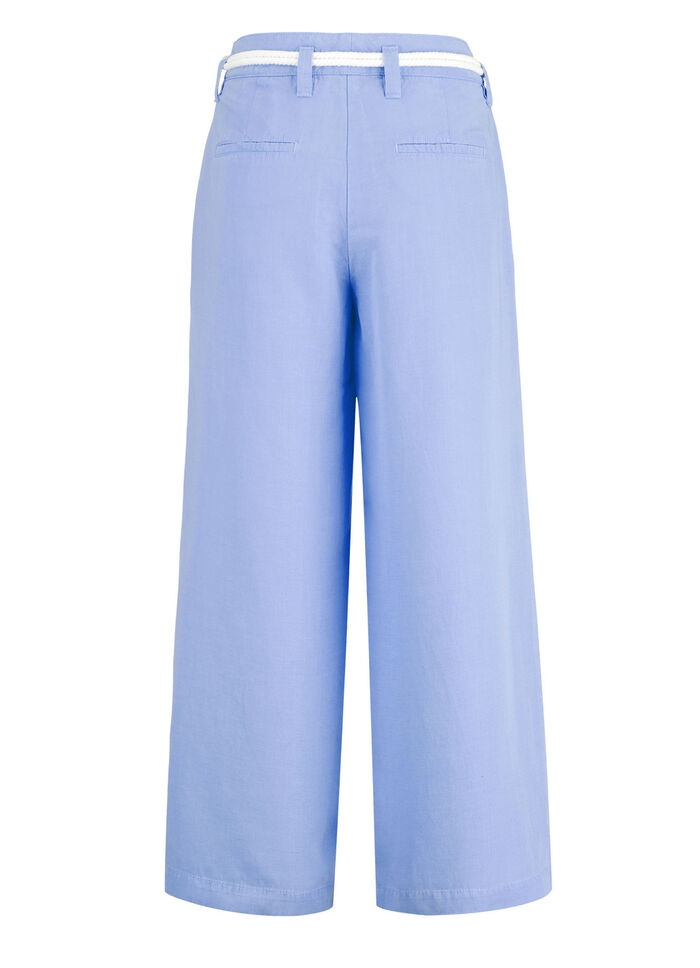 Culotte mit angesagtem Kordelgürtel AZURBLAU