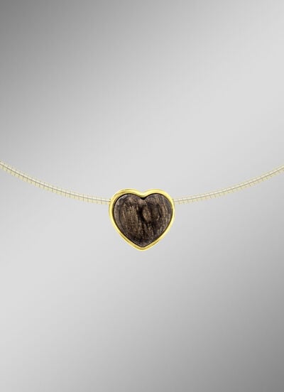 Vergoldeter Herz-Anhänger 