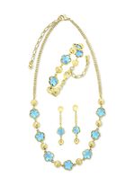 Schmuckset,  3-teilig, im Blumendesign 