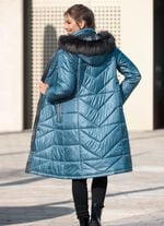 Mantel mit abnehmbarer Kapuze 