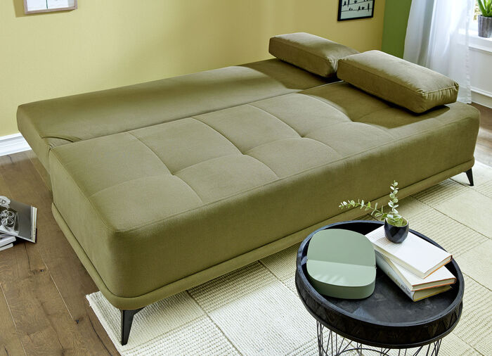 Schlafsofa mit hochwertigem Federkern GR&Uuml;N