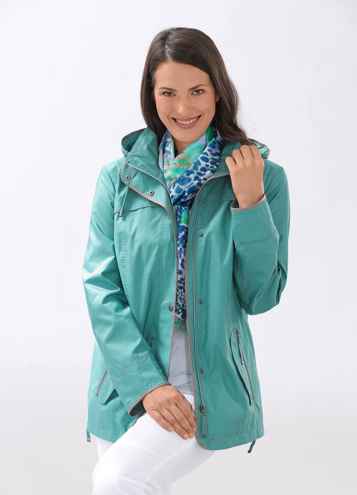 Funktionsjacke mit Rei&szlig;verschluss an den Seitenschlitzen 