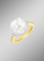 Zauberhafter Damenring mit Südsee-Perle 