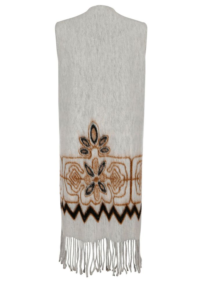 Longweste mit Fransen 