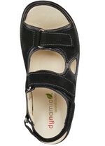 Waldl&auml;ufer, bequeme Damen-Sandalen, Weite H, mit herausnehmbarem Fu&szlig;bett SCHWARZ