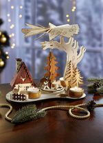 Tischpyramide aus Holz 