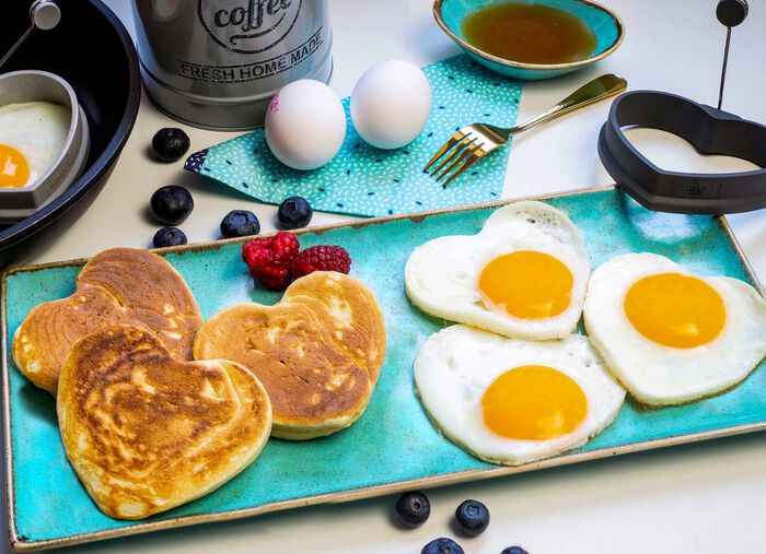 Hitzebest&auml;ndiges Eiformer-Set aus Silikon, 2-teilig 