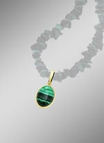 Anhänger mit echt Malachit 