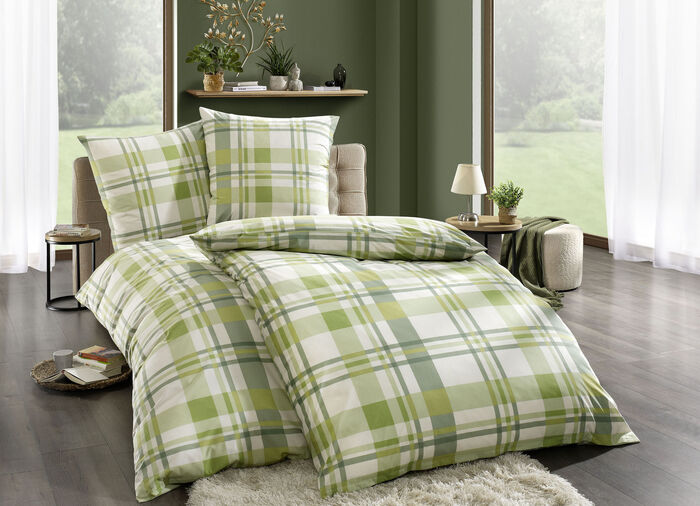 Moderne Bettwäsche-Garnitur GRÜN