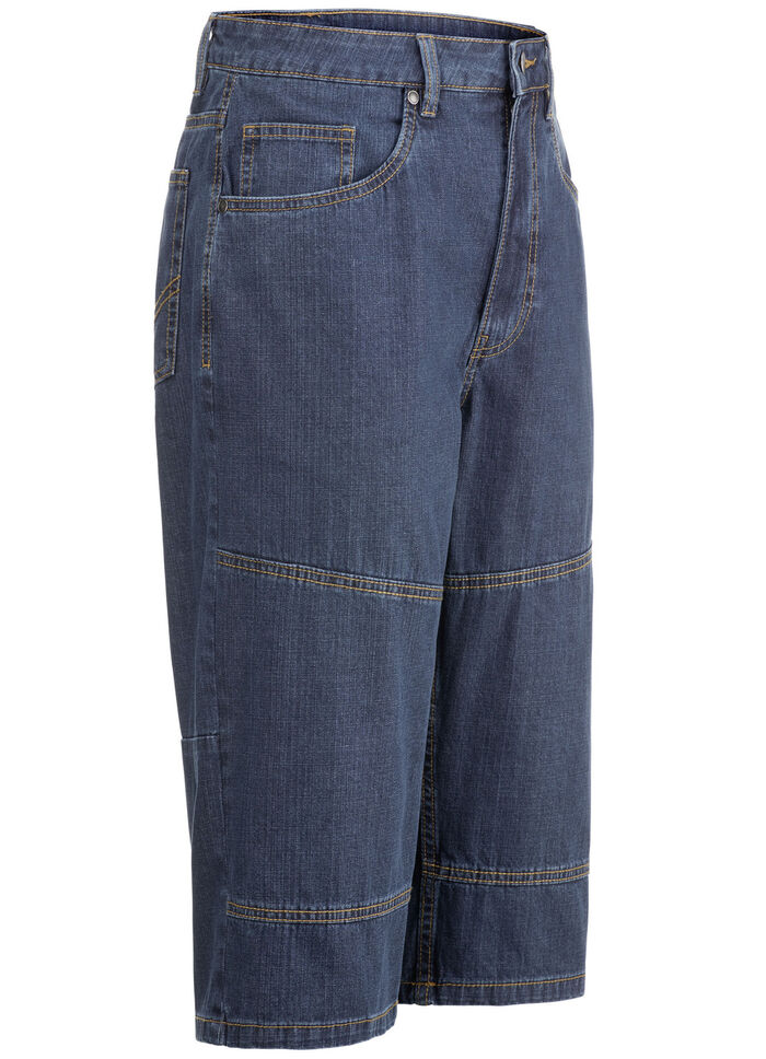 Luftige Long-Bermudas in 2 Farben DUNKELJEANS