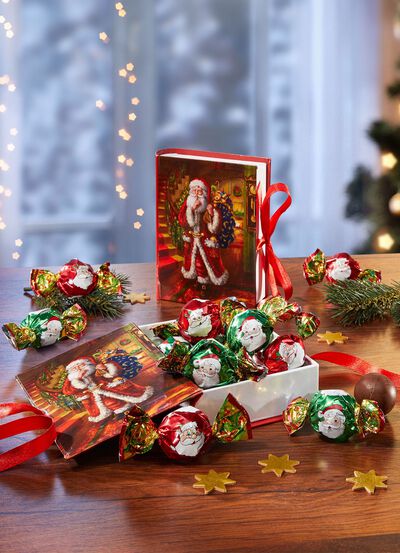 Weihnachtsbuch, 2er-Set, mit s&uuml;&szlig;er F&uuml;llung 