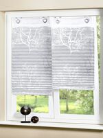 Plissee-Rollos mit dekorativen Äste-Druckdessin 