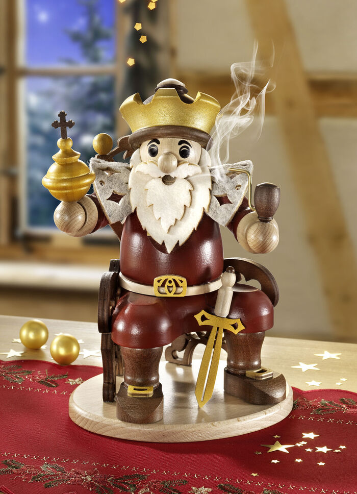 Aus dem Erzgebirge: R&auml;ucherm&auml;nnchen K&ouml;nig von Zeidler 