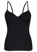 Sassa BH-Hemd mit eingearbeitetem B&uuml;gel-BH SCHWARZ