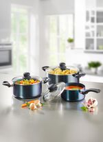 Meteor 6-teiliges Topf-Set mit Diamant-Keramik-Antihaft-Premiumbeschichtung 