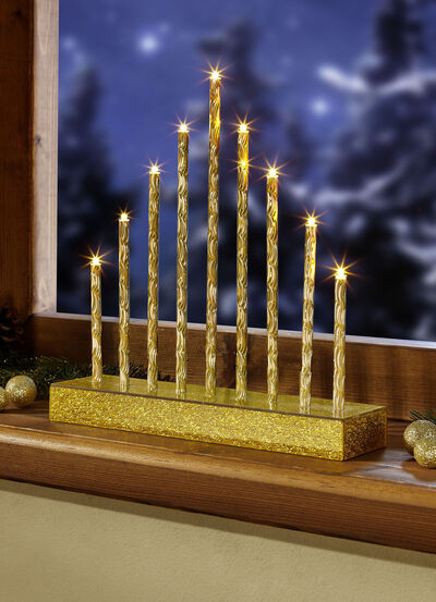 Batteriebetriebener LED-Stableuchter 