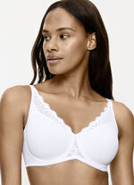 Triumph Amourette Minimzer-B&uuml;gel-BH mit Elastikspitze WEISS