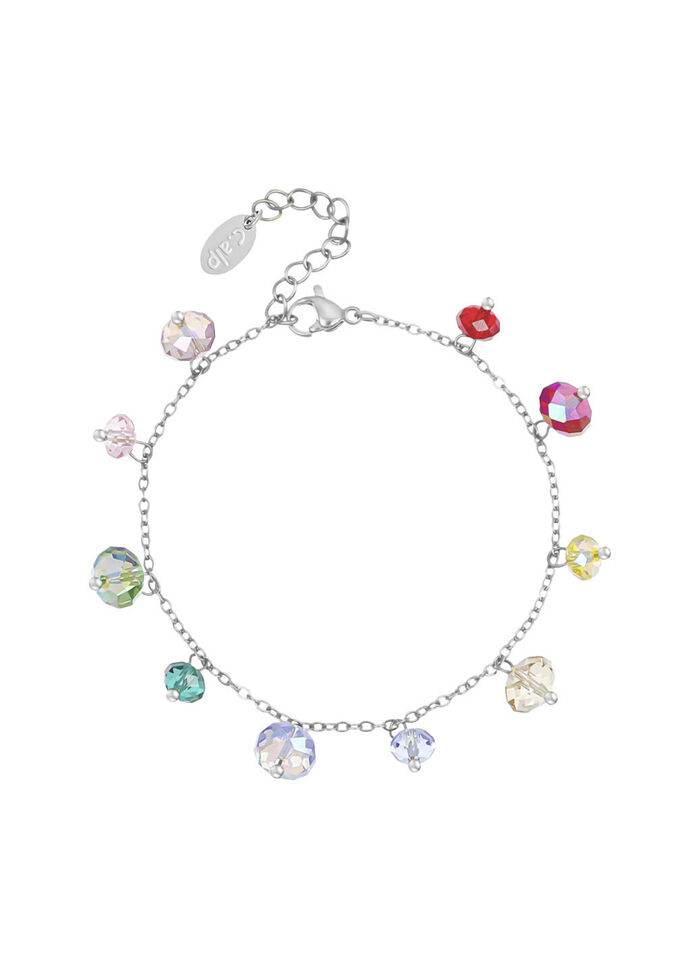 Armband mit bunten Swarovski®-Kristallen 