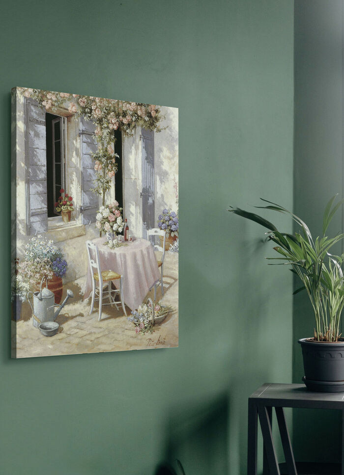 Romantisches Leinwandbild Einladung 